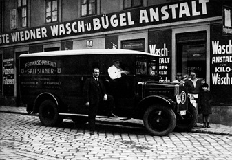 salesianer 1928 erster lkw waesche